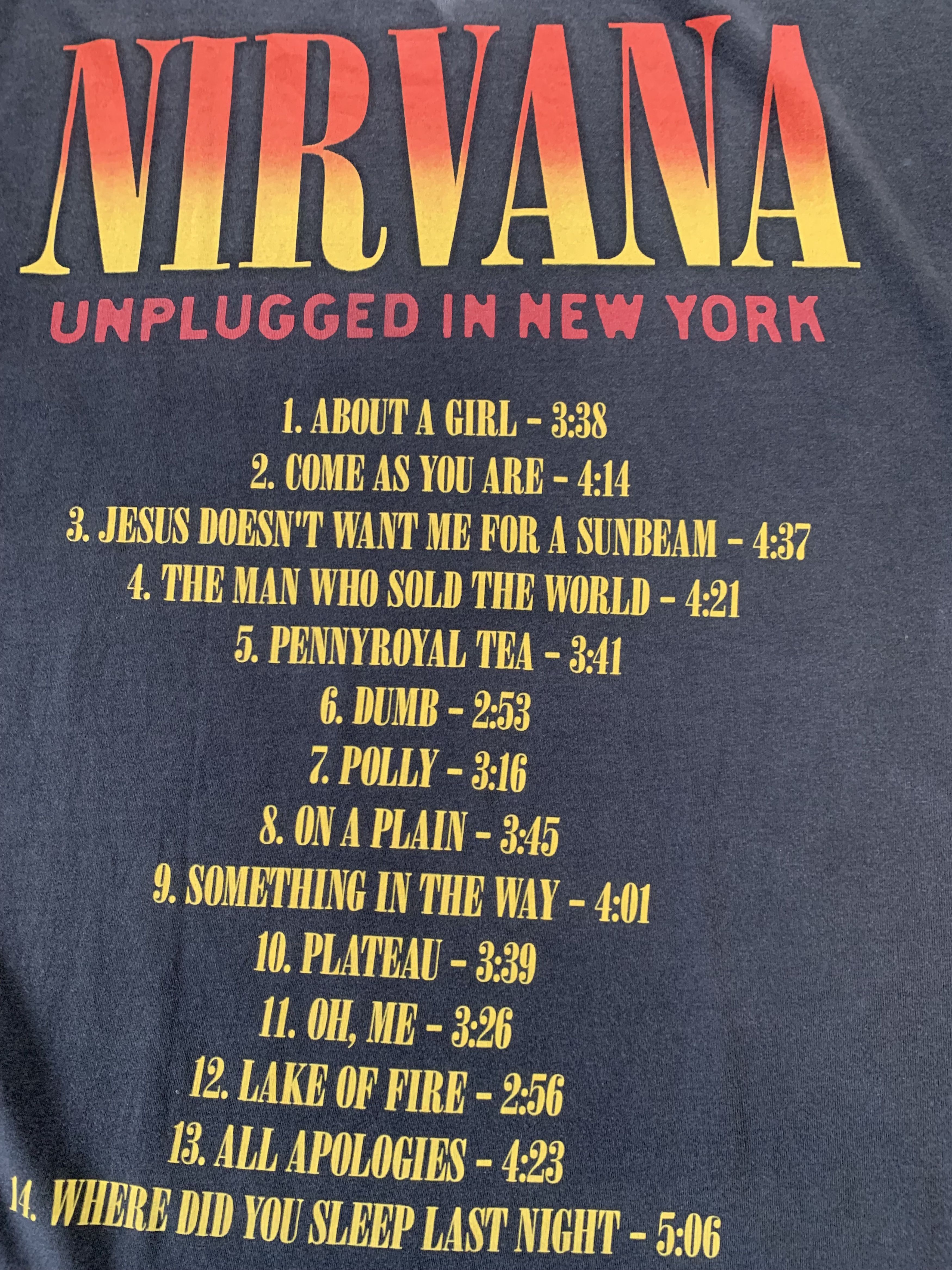 Pull & Bear Pull&Bear Nirvana Unplagged In New York Tour T Shirt Size US L / EU 52-54 / 3 - 6 Thumbnail