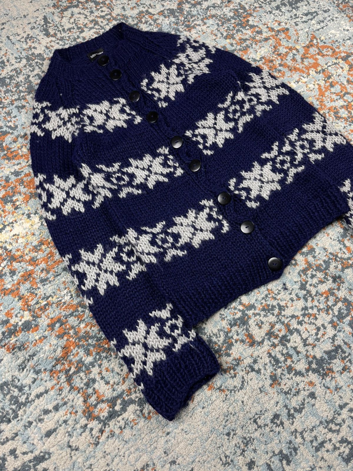 Japanese Brand guðrun & guðrun alpaca hair fuzzy button up cardigan Size S / US 4 / IT 40 - 3 Thumbnail
