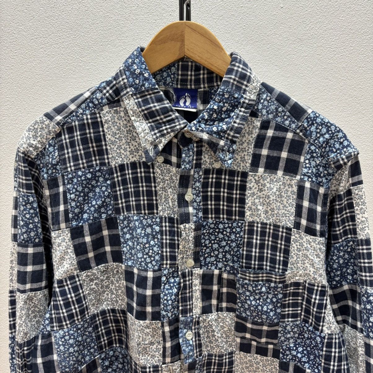 Japanese Brand Vtg Hang ten Patchwork Boro Shirt Size US L / EU 52-54 / 3 - 2 Thumbnail