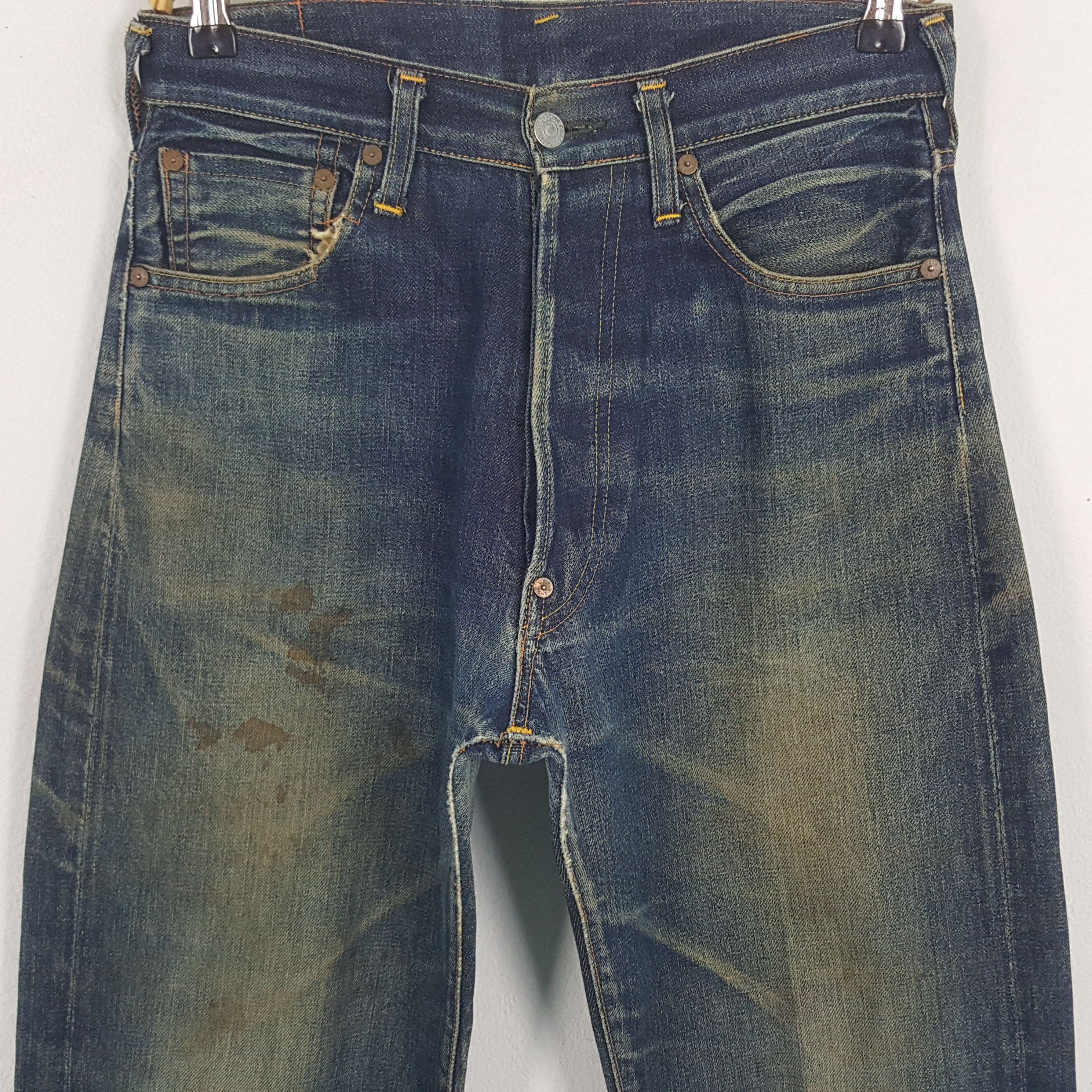 Evisu × Japanese Brand × Vintage Vintage Evisu Selvedge Japanese Daicock Custom Denim Jeans Size US 29 - 5 Thumbnail