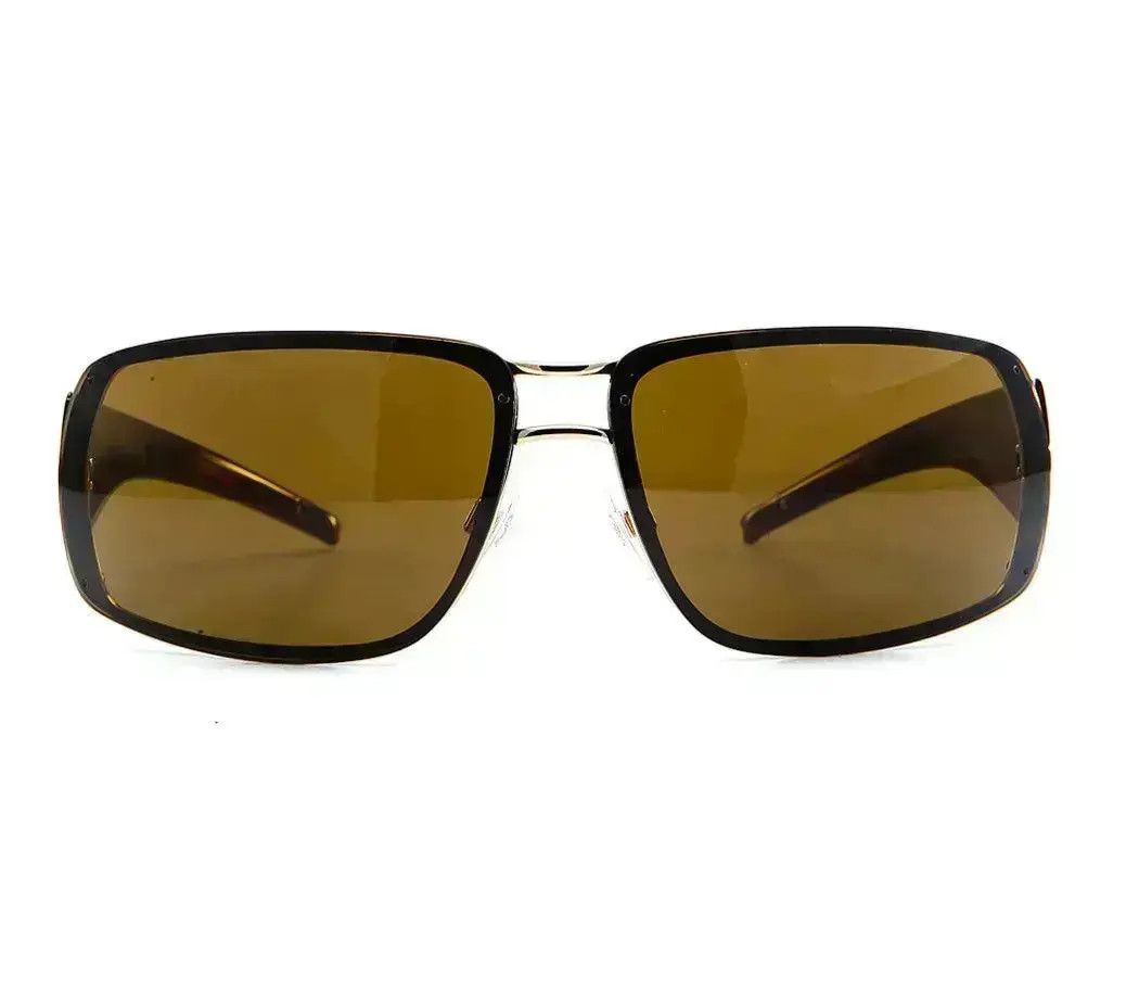 Chanel × Vintage CHANEL Sunglasses Rimless Rhinestone Shield CC Logo 4138 Size ONE SIZE - 2 Thumbnail