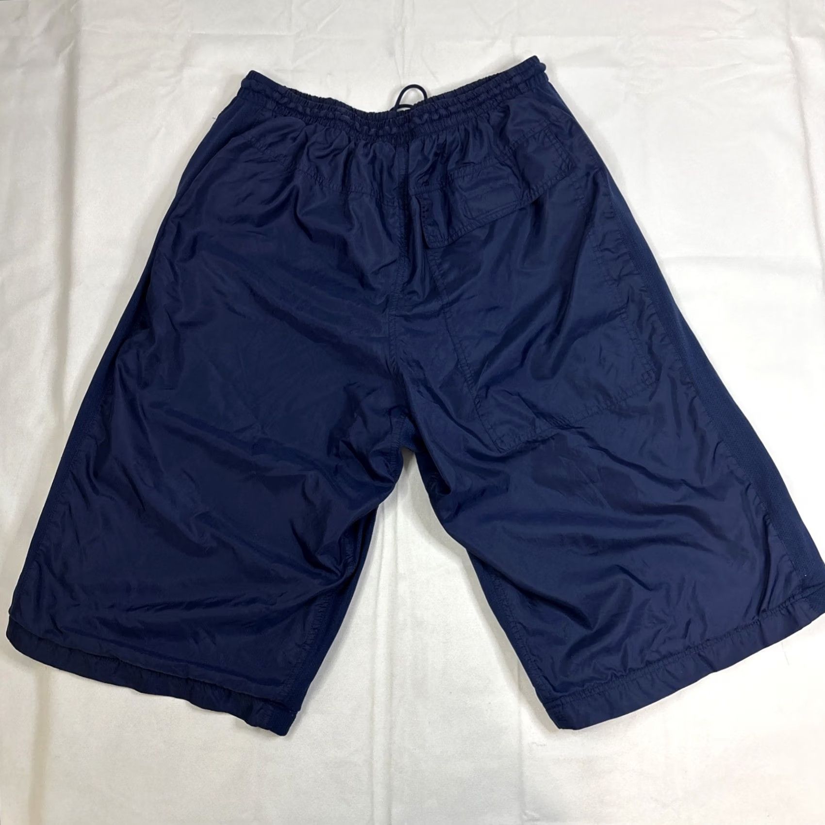 Nike VINTAGE Nike Windbreaker Shorts Men XL Blue Oversized Track Y2K Streetwear Basketball Gym Running Athletic Mens Size US 36 / EU 52 - 6 Thumbnail
