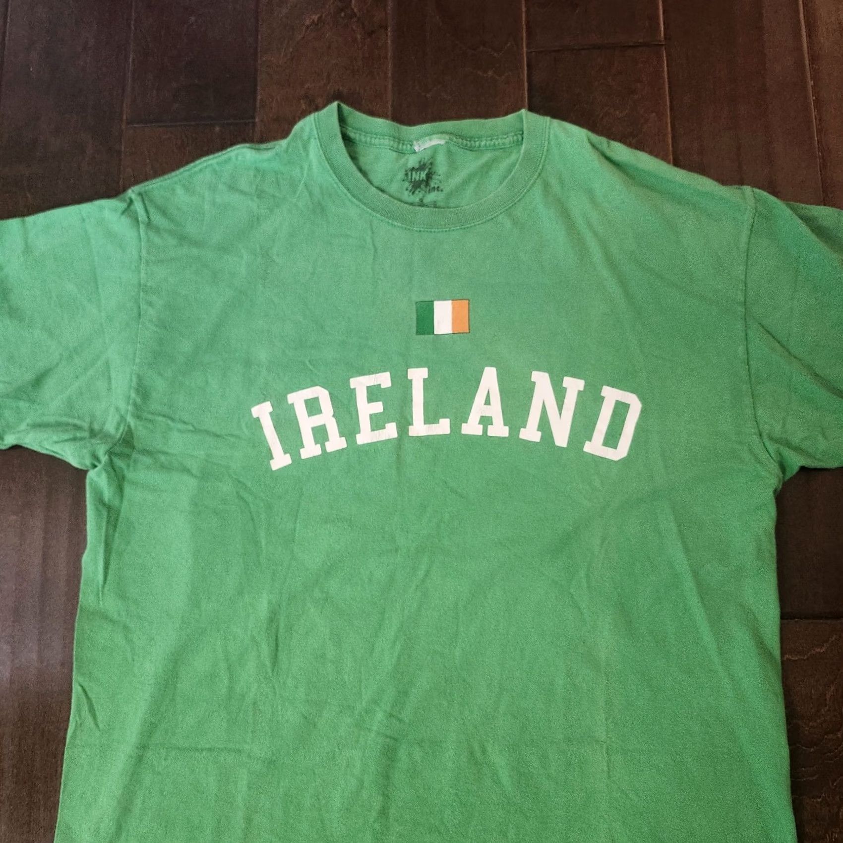 Vintage Ink Inc Ireland T Shirt Green Irish Flag Graphic Mens XL Shirt Crew Neck Short Sleeve Cotton Size US XL / EU 56 / 4 - 4 Thumbnail