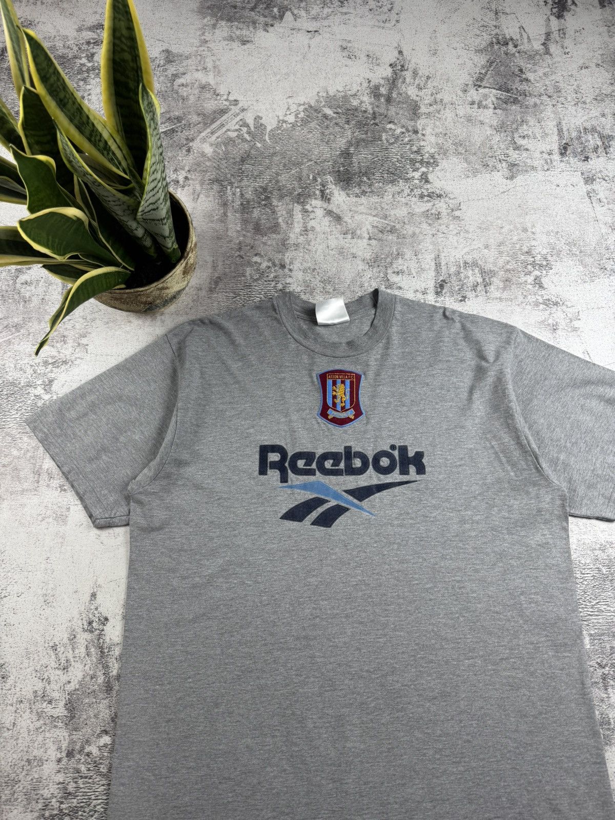 Reebok Aston Villa 1996 1997 Vintage Reebok Cotton Soccer Football T Shirt Jersey Tee Size US XL / EU 56 / 4 - 4 Thumbnail