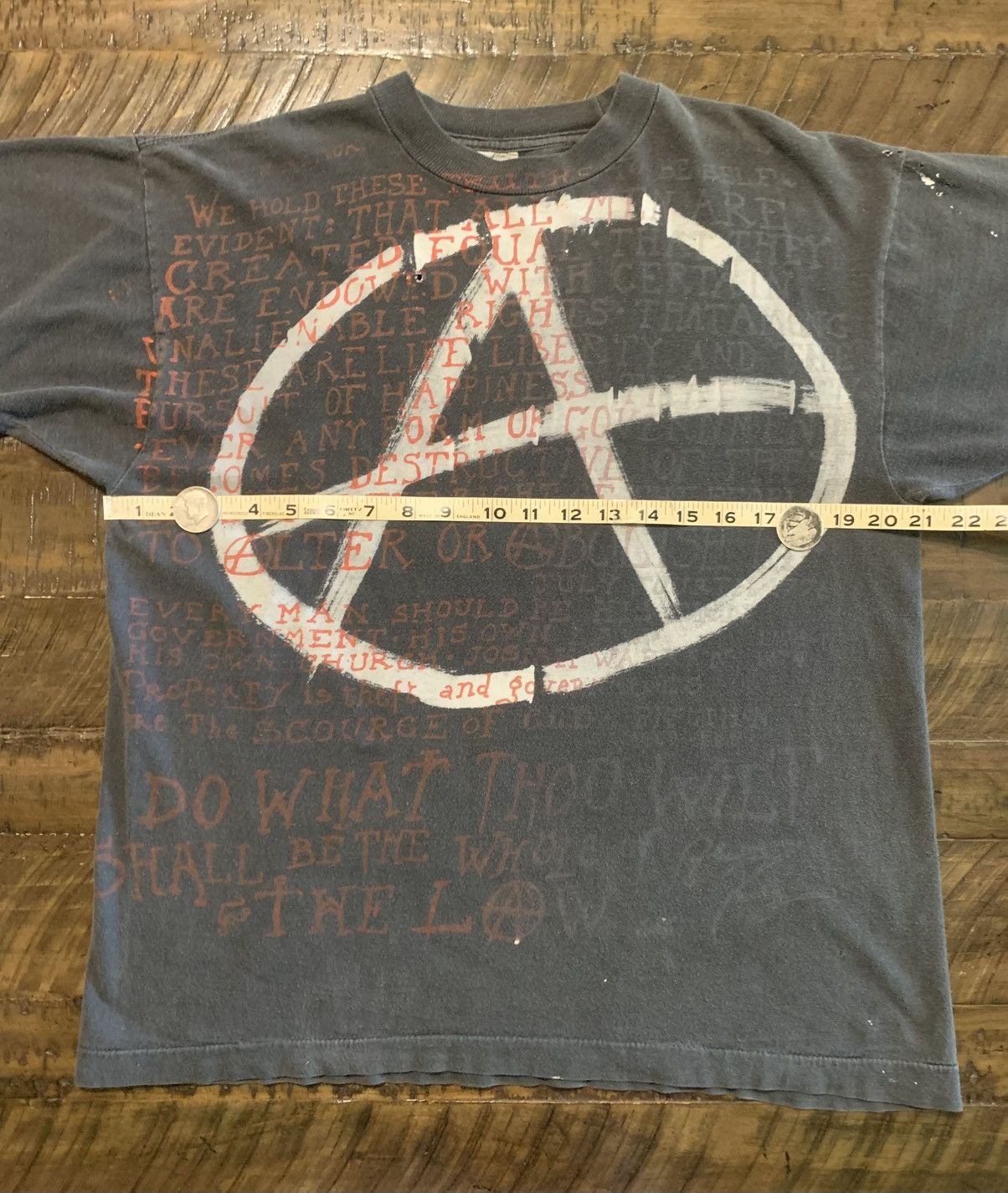 Other Vintage 80s Anarchy Mosquitohead Tee Crowley M/L AOP Size US M / EU 48-50 / 2 - 6 Thumbnail