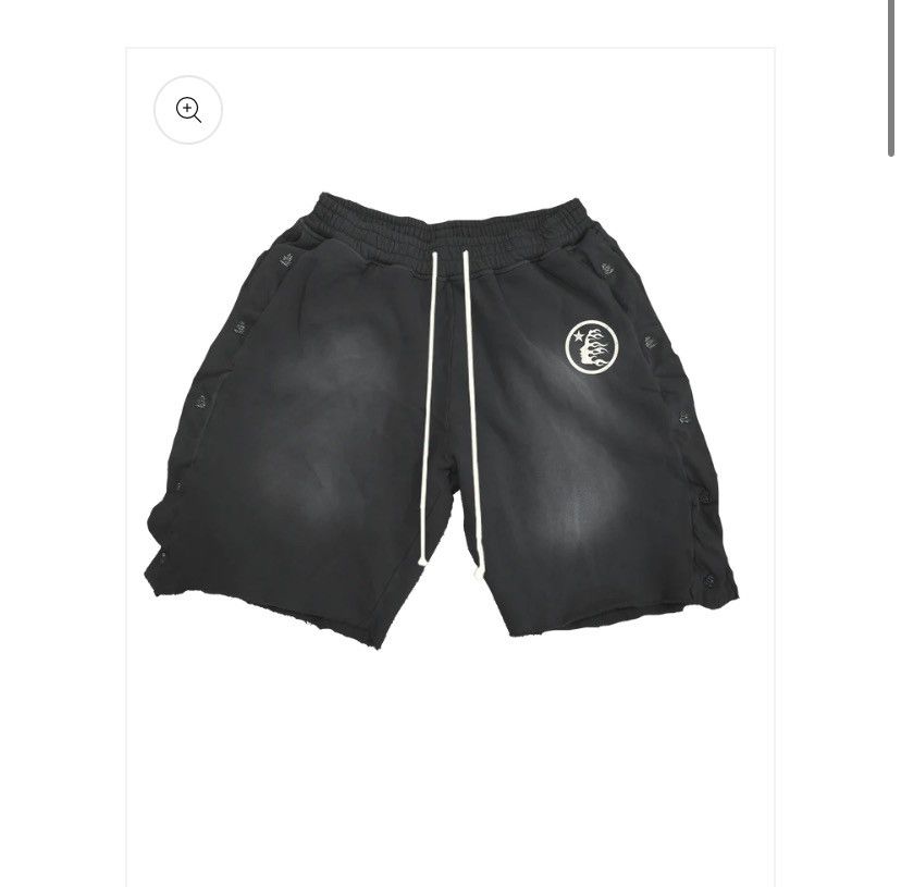 image of Hellstar Snap Shorts Black Confirmed Order, Men's (Size 26)
