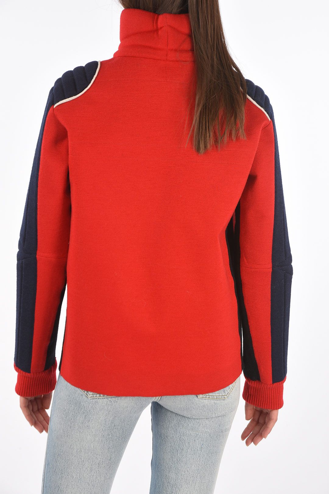 Maison Margiela og1mm1224 Turtleneck Jacket in Blue Red Size S / US 4 / IT 40 - 2 Thumbnail