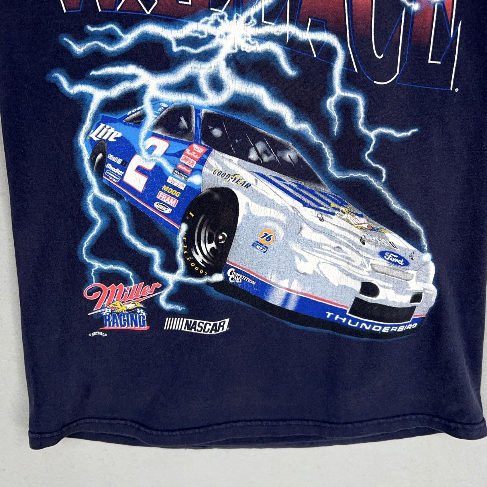 Chase Authentics Vintage Nutmeg NASCAR Rusty Wallace Miller Thunder Lightning Shirt Mens Medium Size US M / EU 48-50 / 2 - 5 Thumbnail