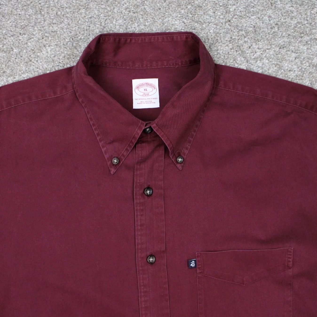 Brooks Brothers Brooks Brothers 346 Shirt Mens XL Red Button-Up Long Sleeve Cotton Classic Preppy Collection - Mens XL Red Button-Up Shirt Size US XL / EU 56 / 4 - 5 Thumbnail