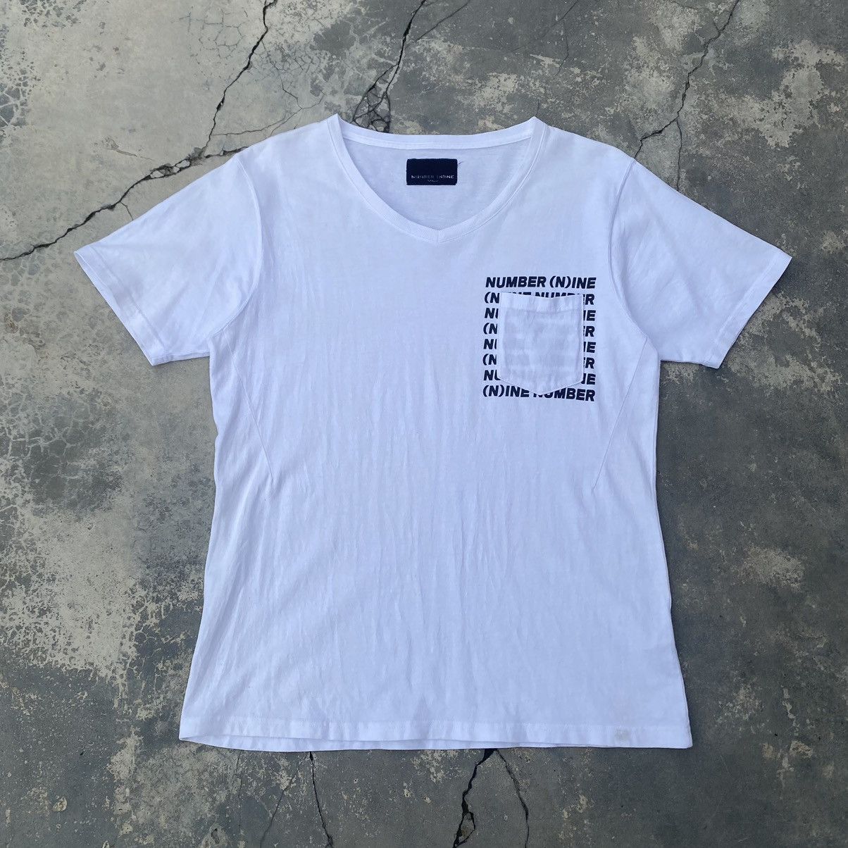 Number (N)ine NUMBER (N)INE v-neck pocket tee Size US M / EU 48-50 / 2 - 1 Thumbnail