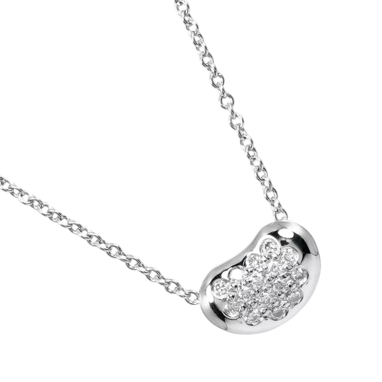Tiffany & Co. TIFFANY&Co. Bean Necklace Pt950Platinum/Pave diamond Size ONE SIZE - 2 Thumbnail