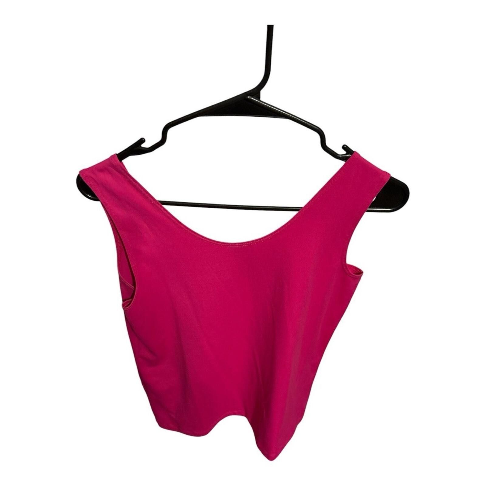 Chicos Chico's Bright Fuchsia Scoop Neck Tank Size M / US 6-8 / IT 42-44 - 2 Thumbnail