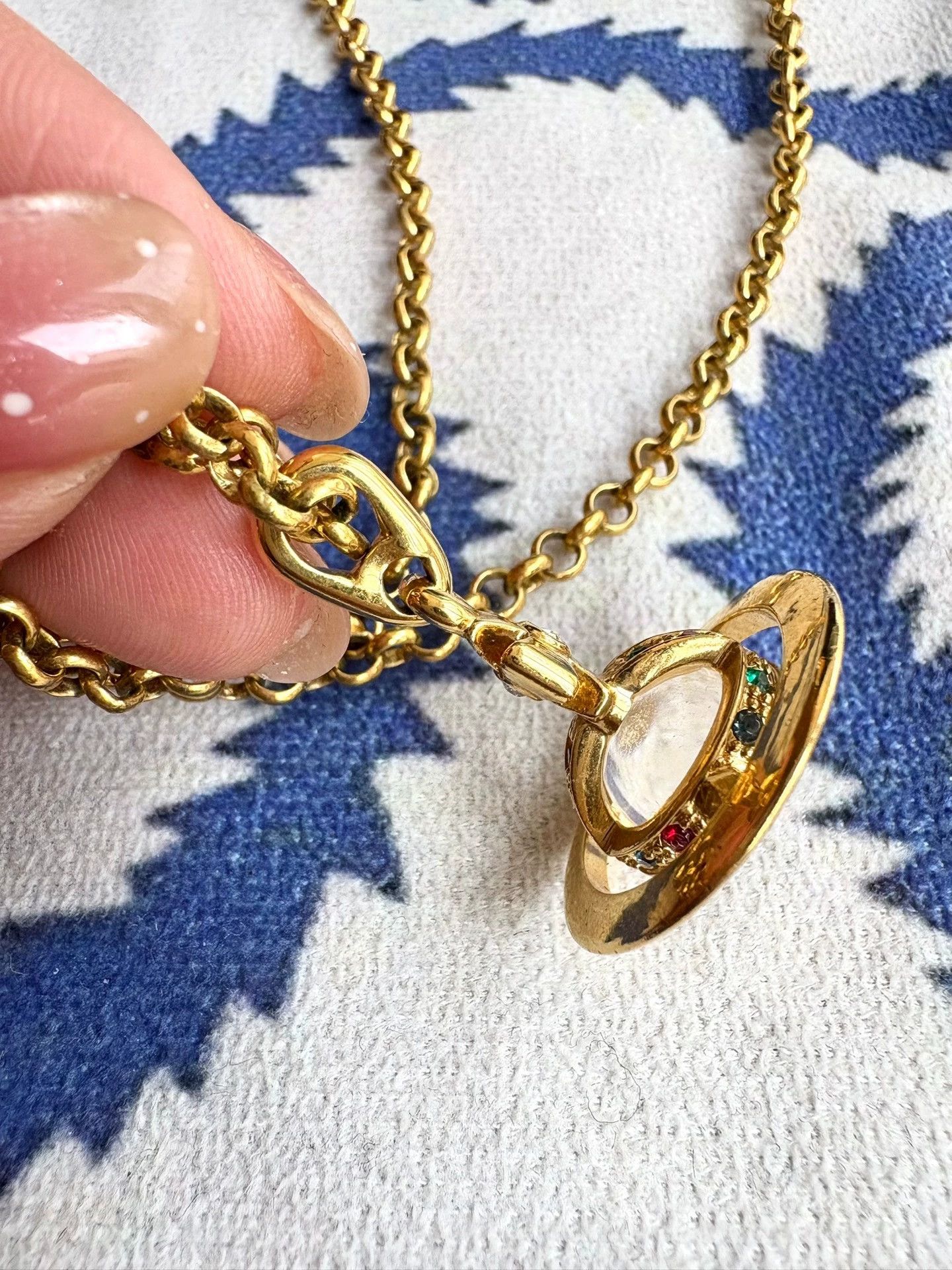 Vivienne Westwood Vivienne Westwood Vintage Gold Orb Necklace Size ONE SIZE - 3 Thumbnail