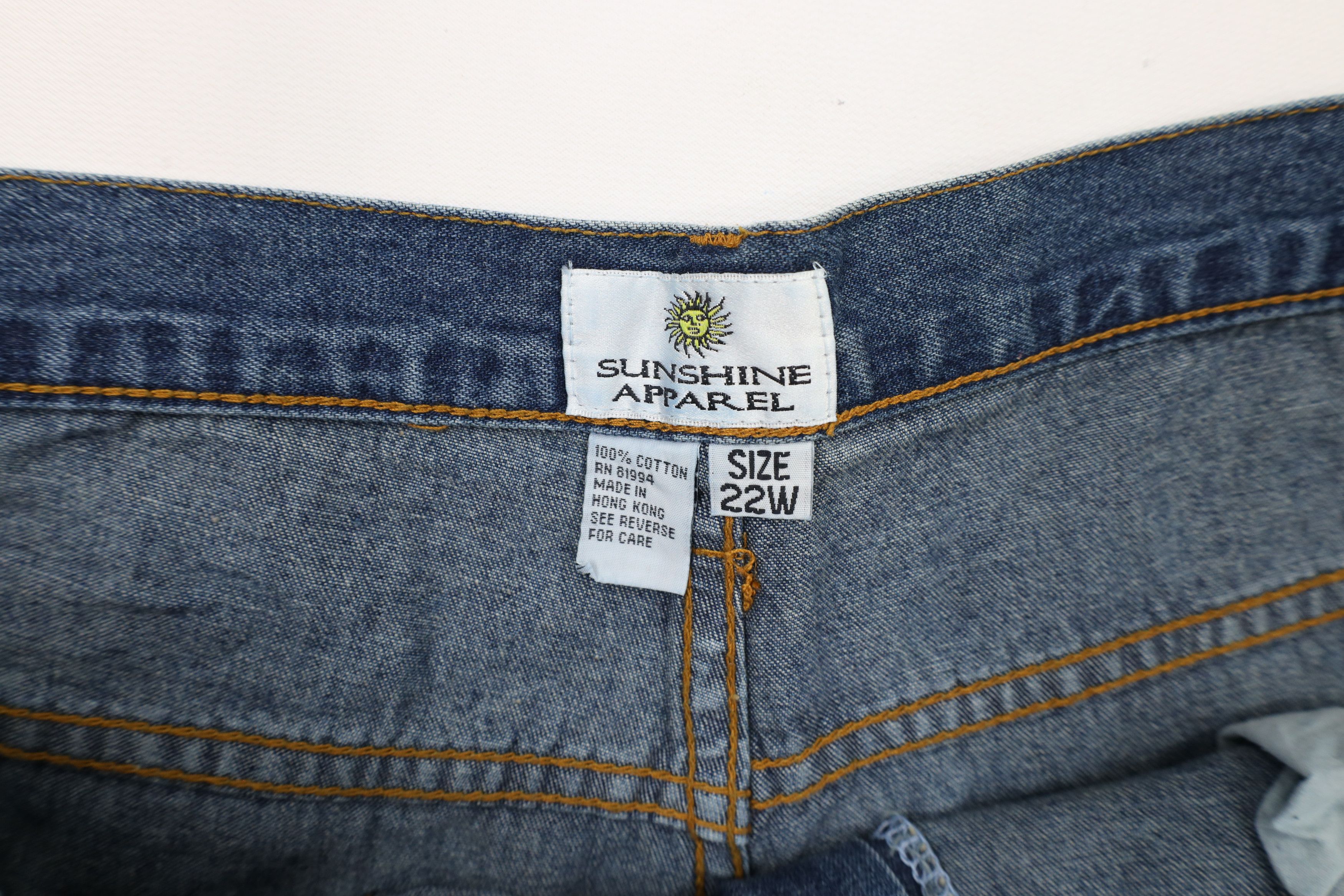 Vintage Vintage 90s Streetwear Patchwork Wide Leg Bell Bottoms Jeans Size 22" - 9 Thumbnail