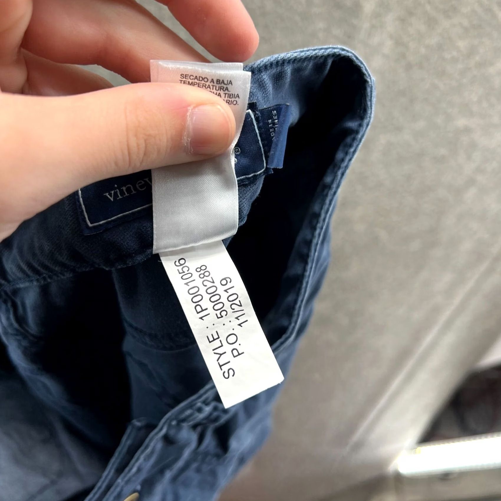 Vineyard Vines Vineyard Vines Pants 32x30 Blue Chino Flat Front Canvas Regular Slant/Pockets Men Vintage 90s? (decade not specified) Size US 32 / EU 48 - 5 Thumbnail