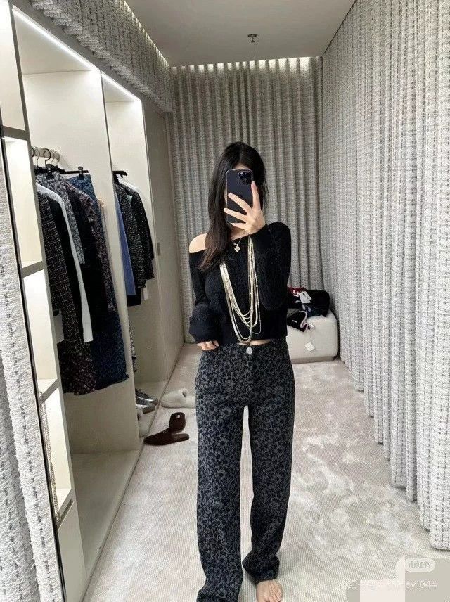 Chanel Chanel Flower black jeans Size 25" / US 0 / IT 36 - 8 Thumbnail