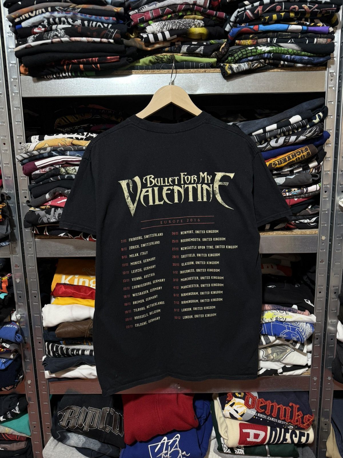 Band Tees Vintage Bullet For My Valentine European Tour 2016 T-Shirt Size US L / EU 52-54 / 3 - 2 Thumbnail