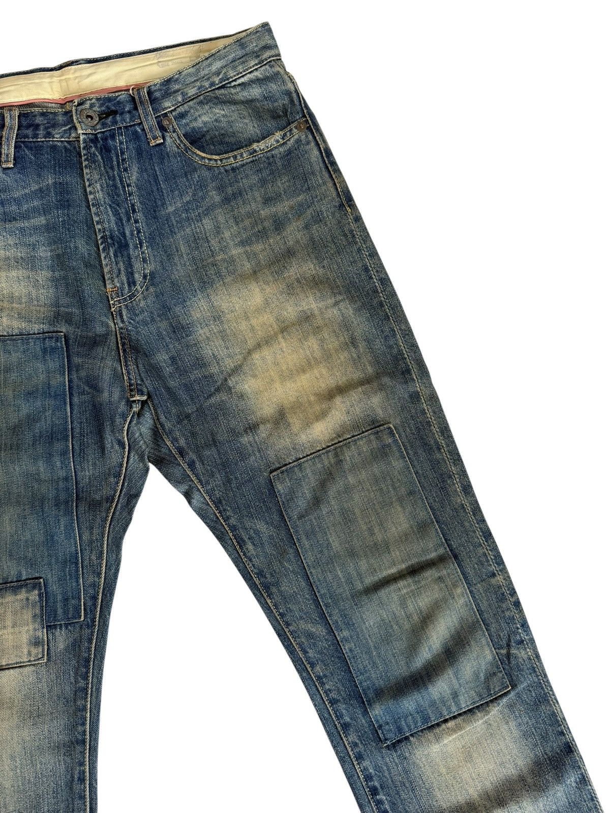 Global Work Vintage Japan Global Work Patchwork Fade Jeans Pants Denim Size US 30 / EU 46 - 4 Thumbnail