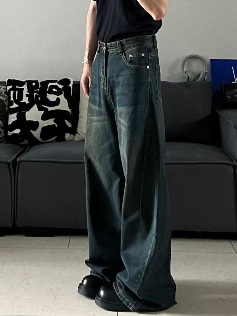 Japanese Brand × Jean Men's blue washed vintage distressed straight jeans Size US 32 / EU 48 - 3 Thumbnail