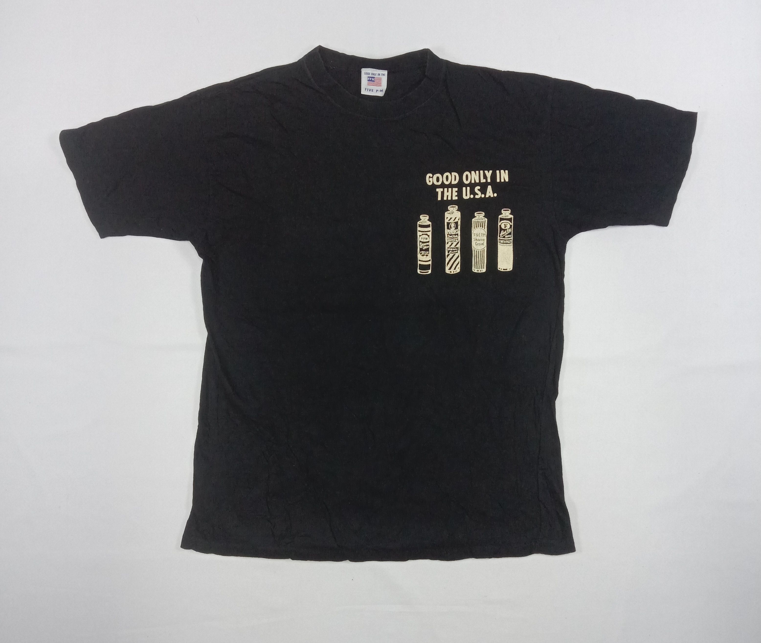 Japanese Brand Vintage Five P.M Tee Shirt Size US L / EU 52-54 / 3 - 5 Thumbnail