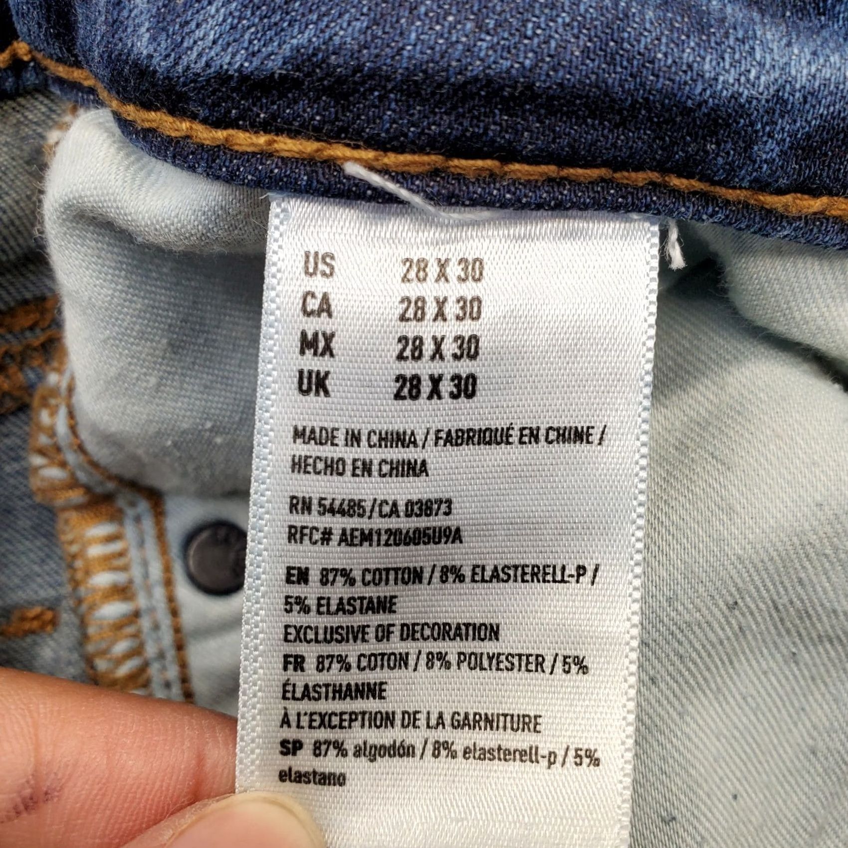 American Eagle Outfitters American Eagle Jeans Mens 28x30 Blue Denim 360 Extreme Flex Slim Fit Skinny Leg Mens Size 28 Blue Denim 360 Extreme Flex Slim Fit Skinny Leg Size US 28 / EU 44 - 7 Thumbnail