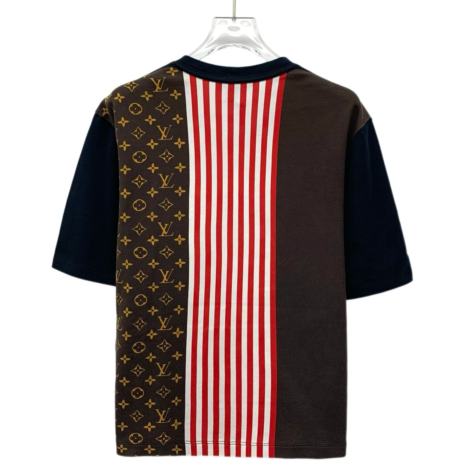 Louis Vuitton Louis Vuitton Multicolored Logo Patchwork Striped Cotton Rou Size US M / EU 48-50 / 2 - 7 Thumbnail