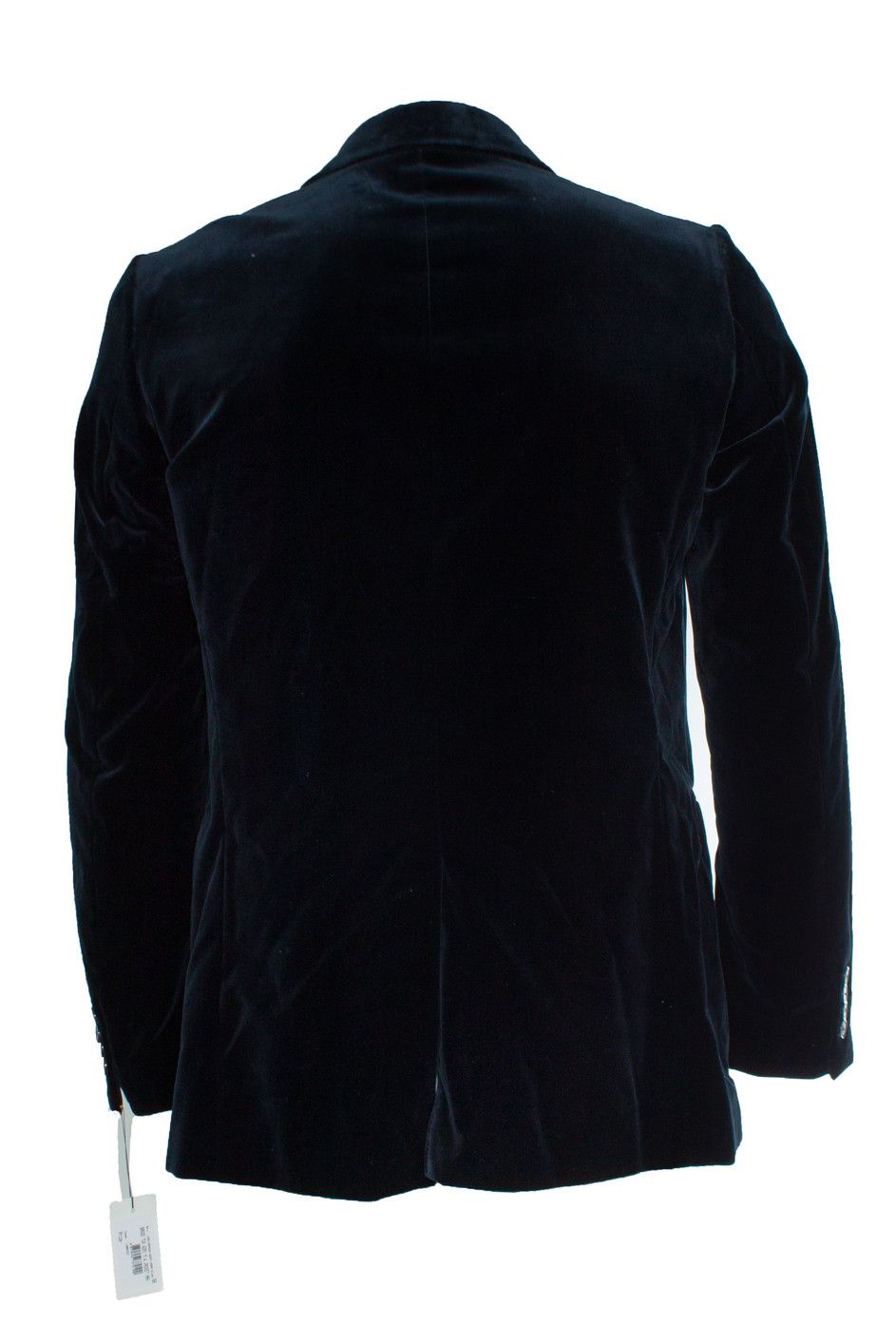 Dries Van Noten Dries van Noten, Navy blue velvet blazer Size 50R - 3 Thumbnail