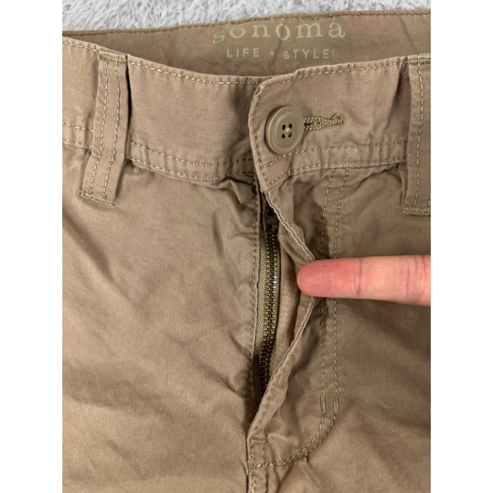 Vintage Sonoma Pants Mens 30 Beige Convertible Cargo Hiking Camping Backpacking 30x30 Pants Beige Mens Regular Straight Khakis Convertible Cargo Hiking 30x30 Size US 30 / EU 46 - 5 Thumbnail