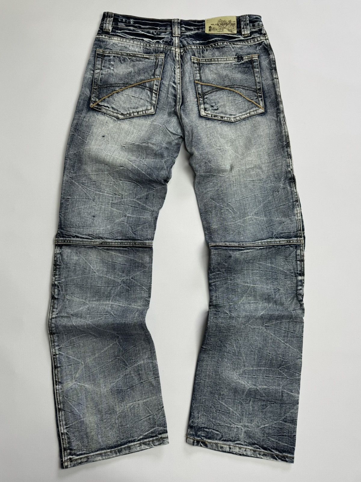 If Six Was Nine Y2K Biker Panel Denim Jeans Distressed Moto Style Archive Size US 32 / EU 48 - 10 Thumbnail