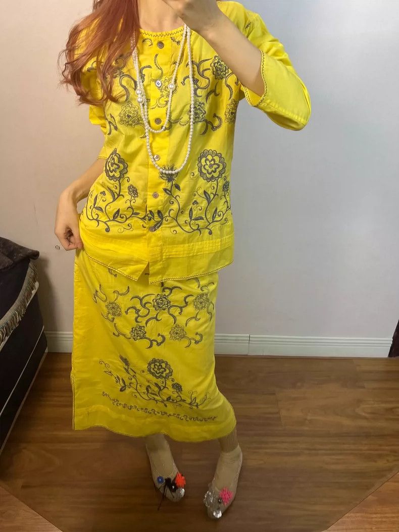 Issey Miyake Issey Miyake size:3 Yellow embroidered flower-patterned ca Size XS / US 0-2 / IT 36-38 - 9 Thumbnail
