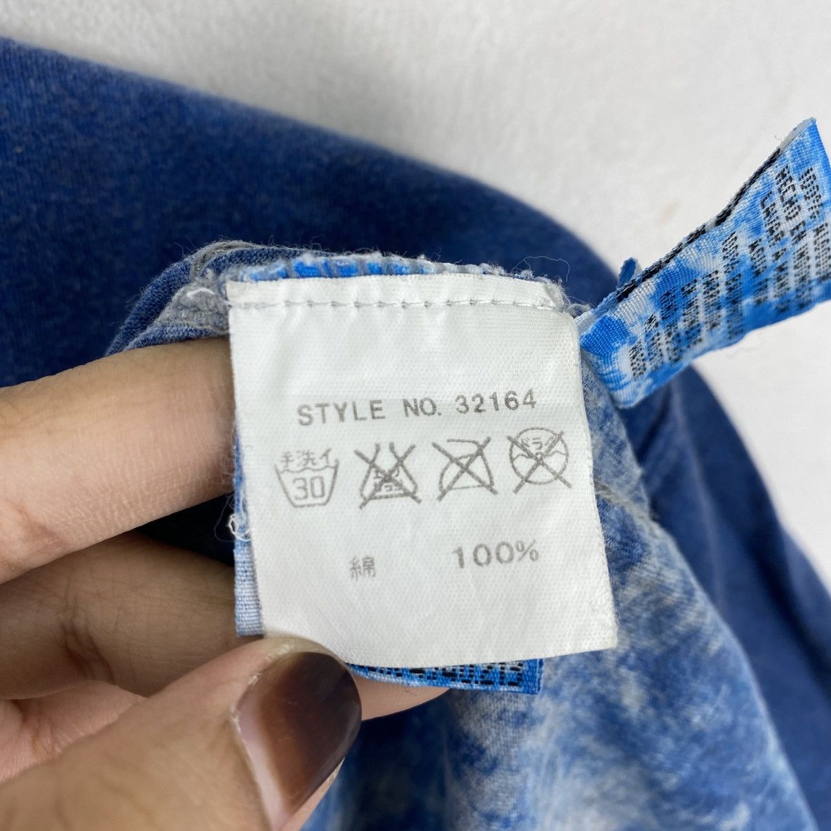 Japanese Brand Religion NYC Overdyed Graphic Tee Blue Vintage Style Cotton Size US S / EU 44-46 / 1 - 7 Thumbnail