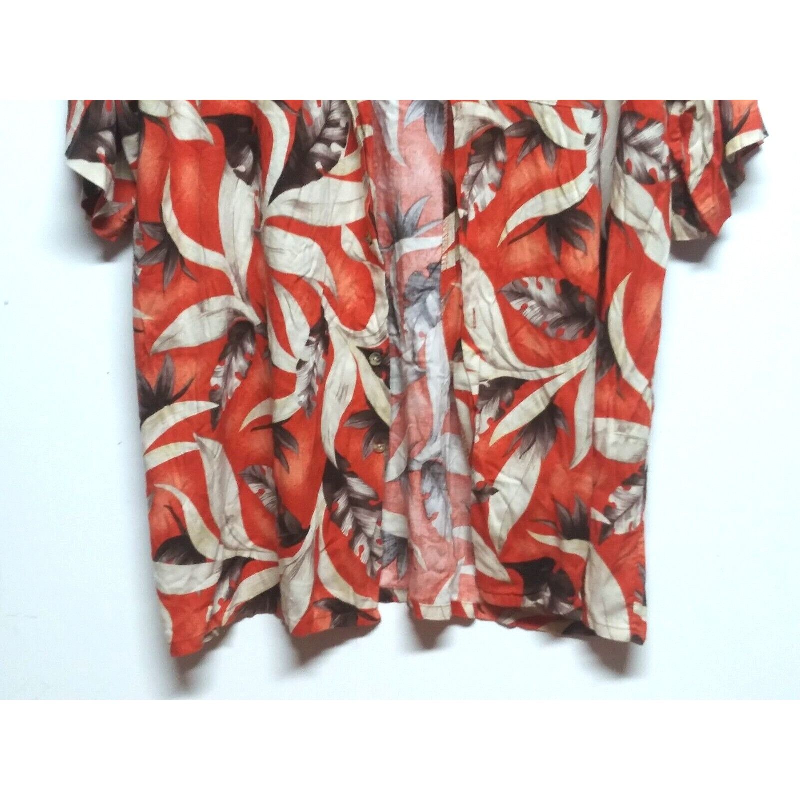 Vintage Scandia Woods Hawaiian shirt mens 2XL TL tropical floral ora Size US XXL / EU 58 / 5 - 6 Thumbnail