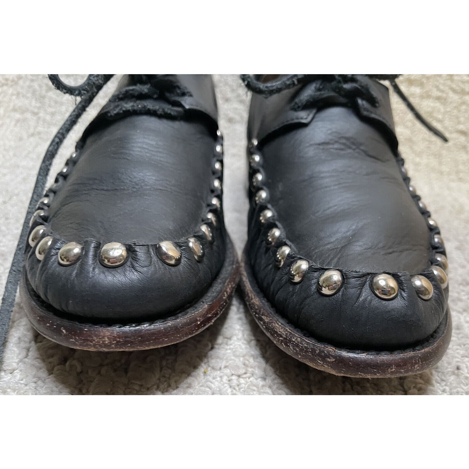 John Fluevog John Fluevog Black Leather Diotima Flats 6W Oxford Shoes Size US 6 / IT 36 - 6 Thumbnail