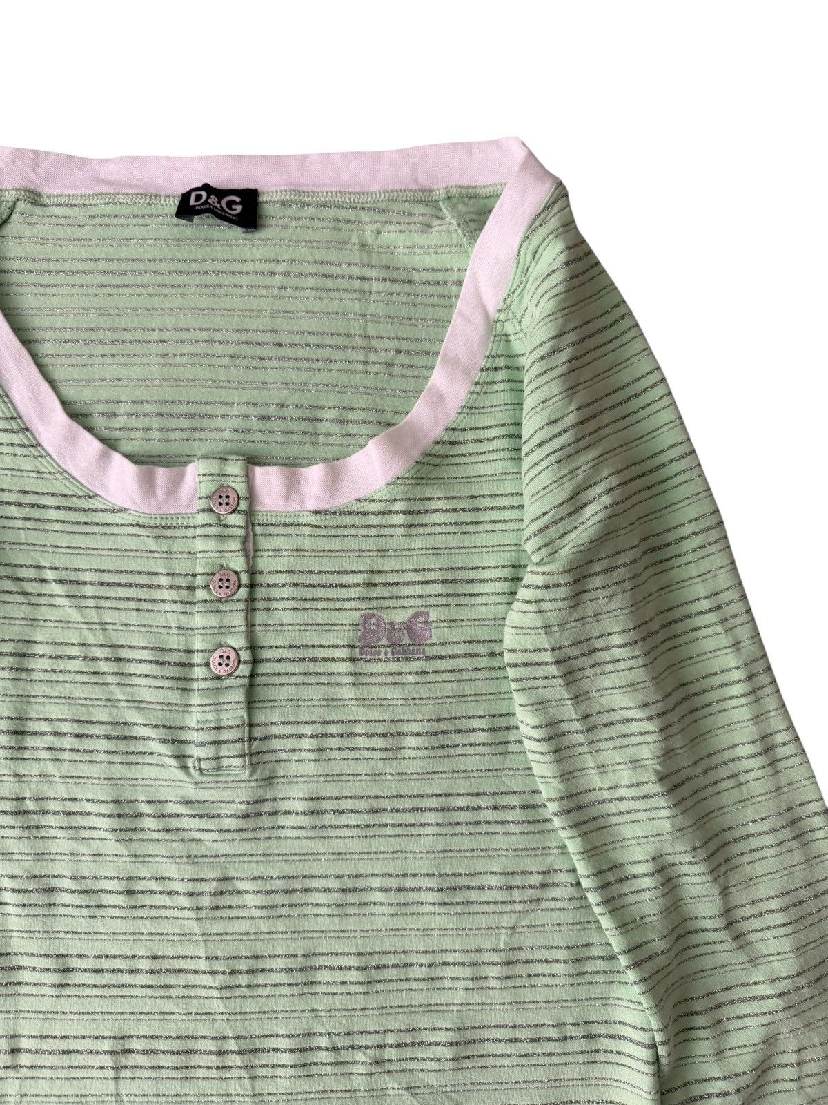 Dolce & Gabbana Vintage Dolce Gabbana Henley Top Size L / US 10 / IT 46 - 2 Thumbnail