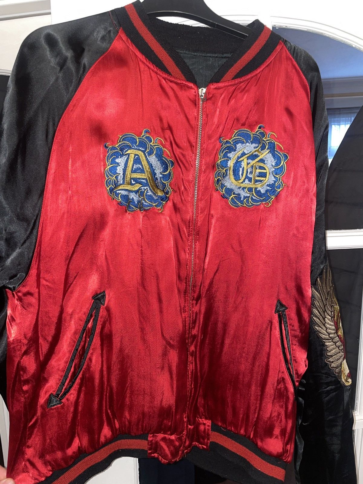 A&G Rock Amal Guessous Reversible Embroidered Sukajan Bomber Jacket Size US M / EU 48-50 / 2 - 5 Thumbnail