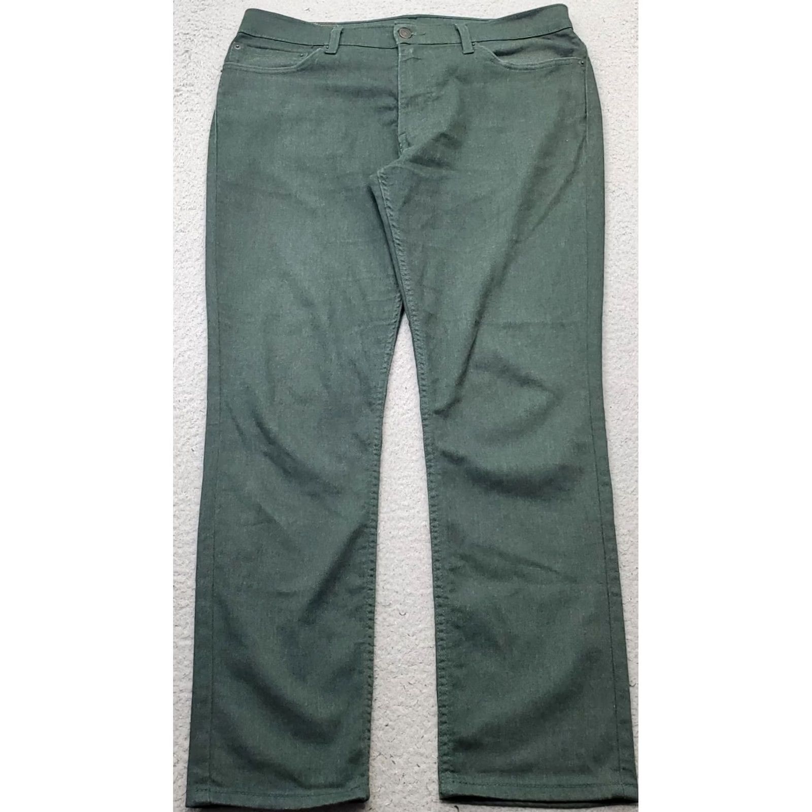 Levi's Levi's Mens 511 Jeans Slim 34 Green Stretch Denim Straight Leg — 5-Pocket, Button Zip Closure, White Tab, Regular Size: 34 Size US 34 / EU 50 - 2 Thumbnail