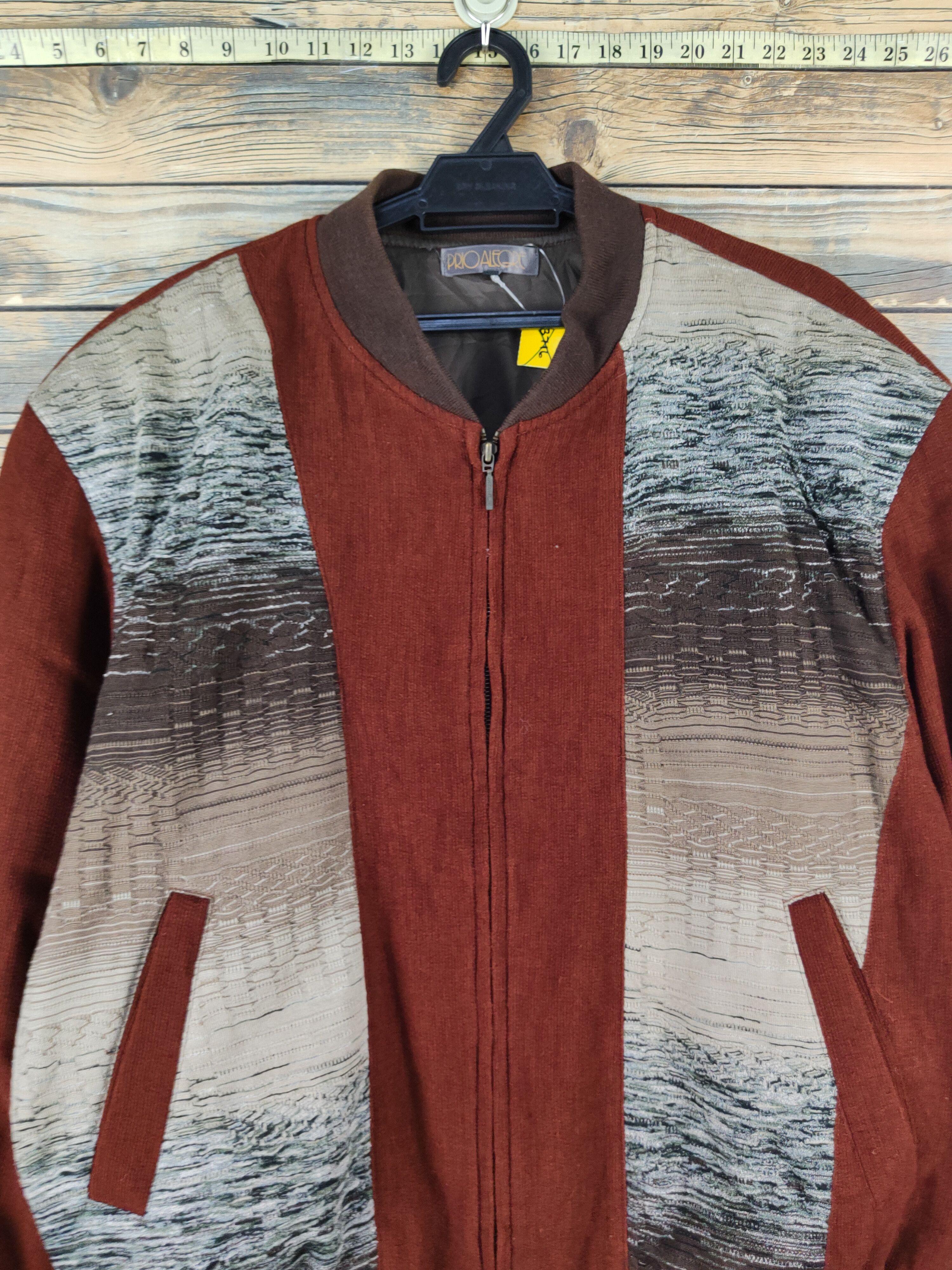 Japanese Brand Prio Alegre Dark Brown Sweater #W2054 Size US XL / EU 56 / 4 - 2 Thumbnail