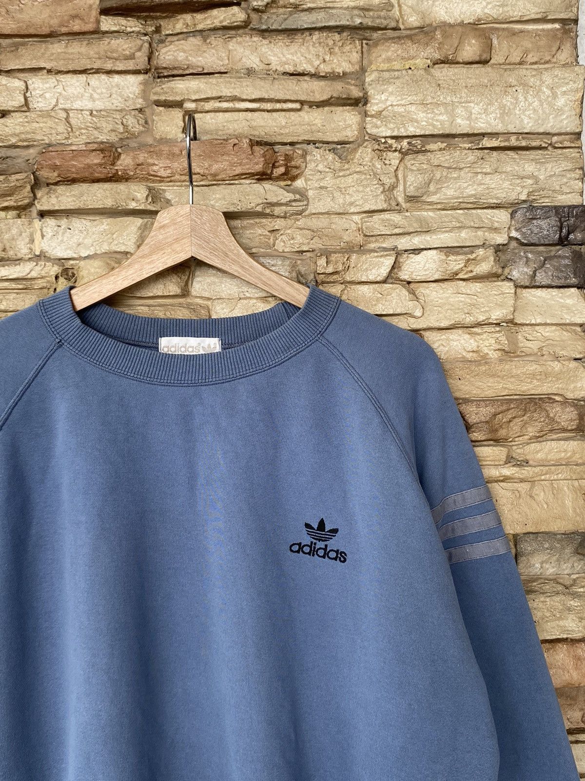 Vintage Rare Vintage 90s Adidas Made In Japan Stripes Sweatshirt Size US L / EU 52-54 / 3 - 4 Thumbnail