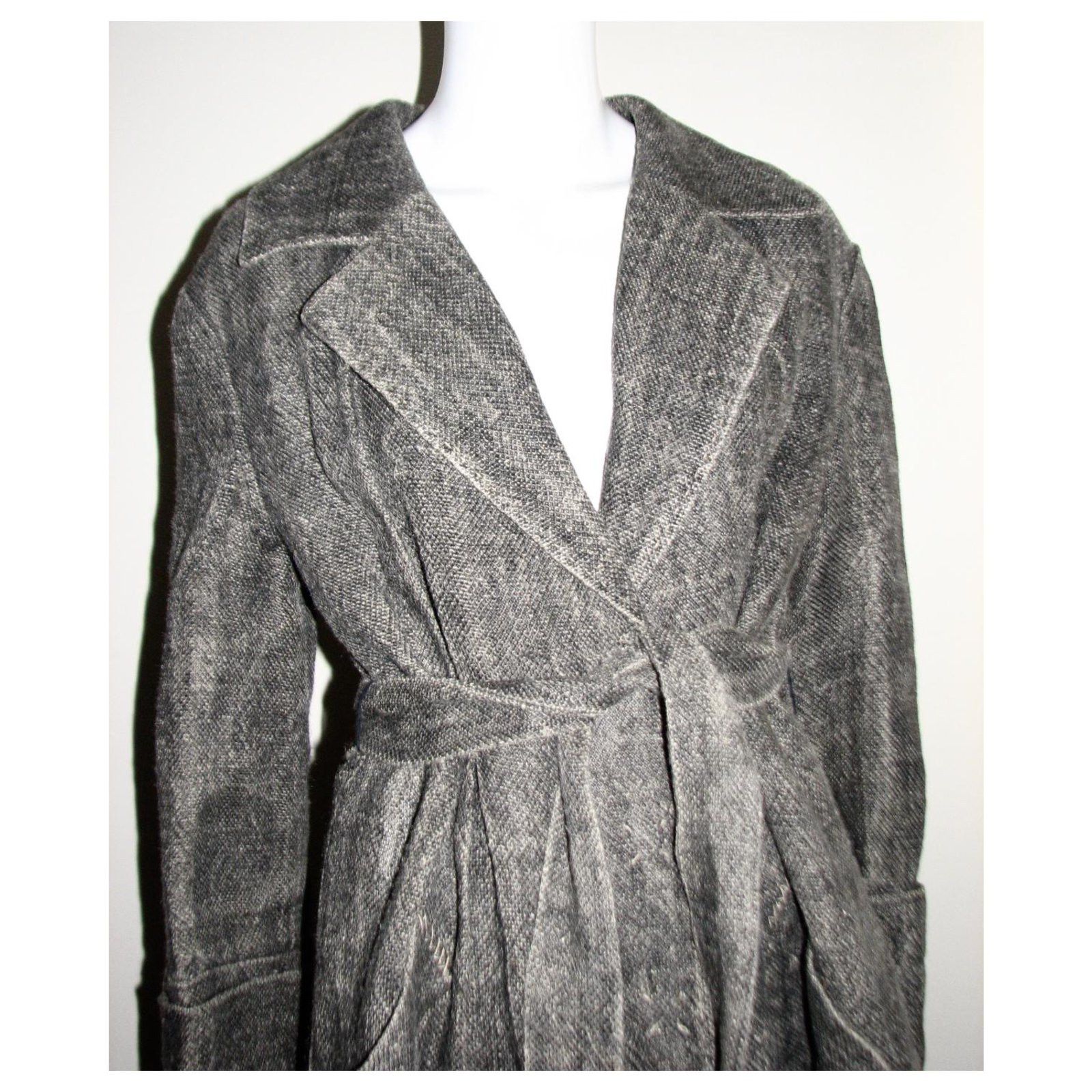 Alberta Ferretti Alberta Ferretti oversized jute trench coat Size M / US 6-8 / IT 42-44 - 9 Thumbnail
