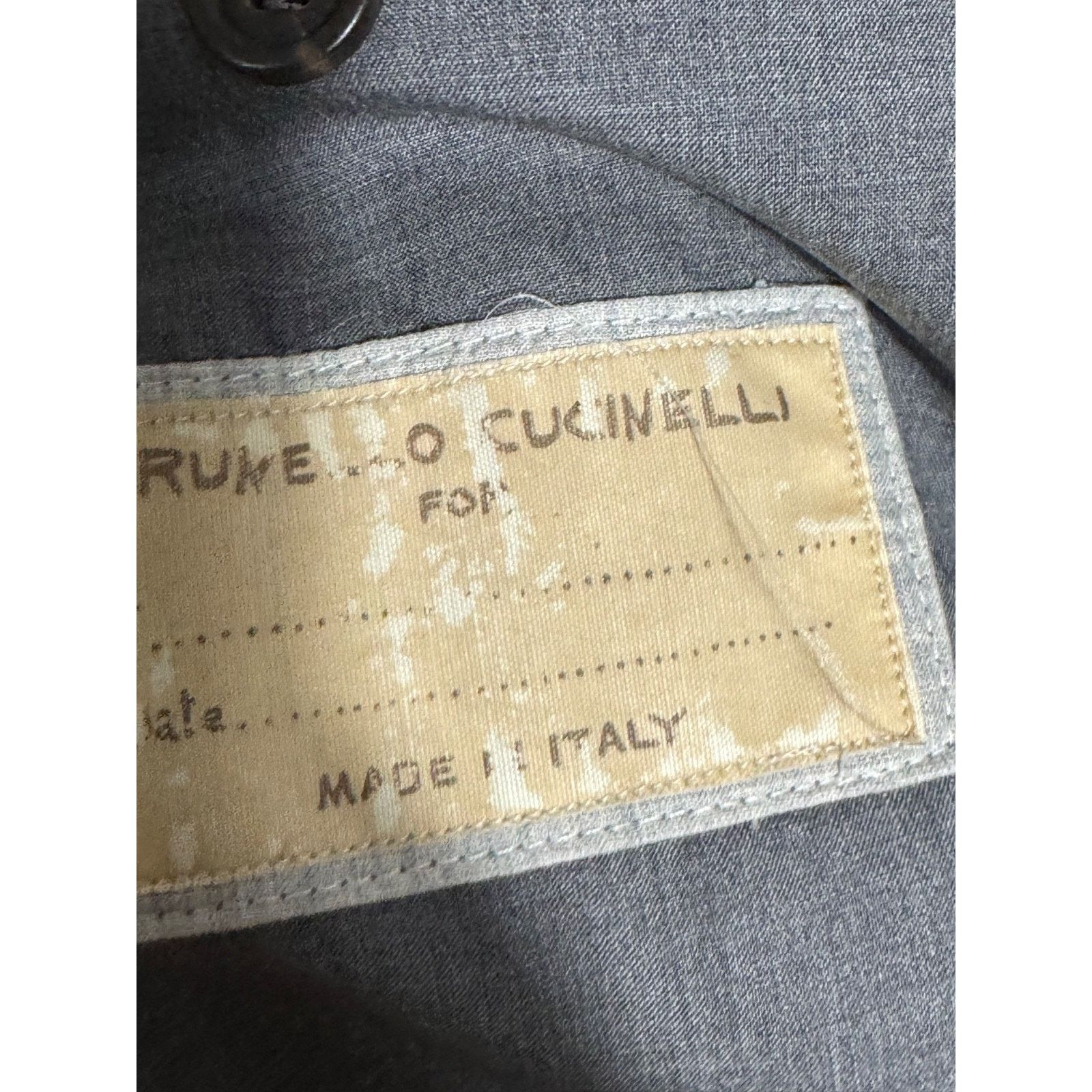 Brunello Cucinelli Brunello Cucinelli Gray Wool Silk Unstructured Blazer 44R Size 44R - 5 Thumbnail