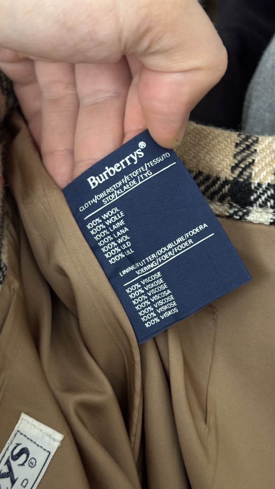 Burberry × Vintage 90s Vintage Burberrys skirt 100% wool Size 25" / US 0 / IT 36 - 10 Thumbnail