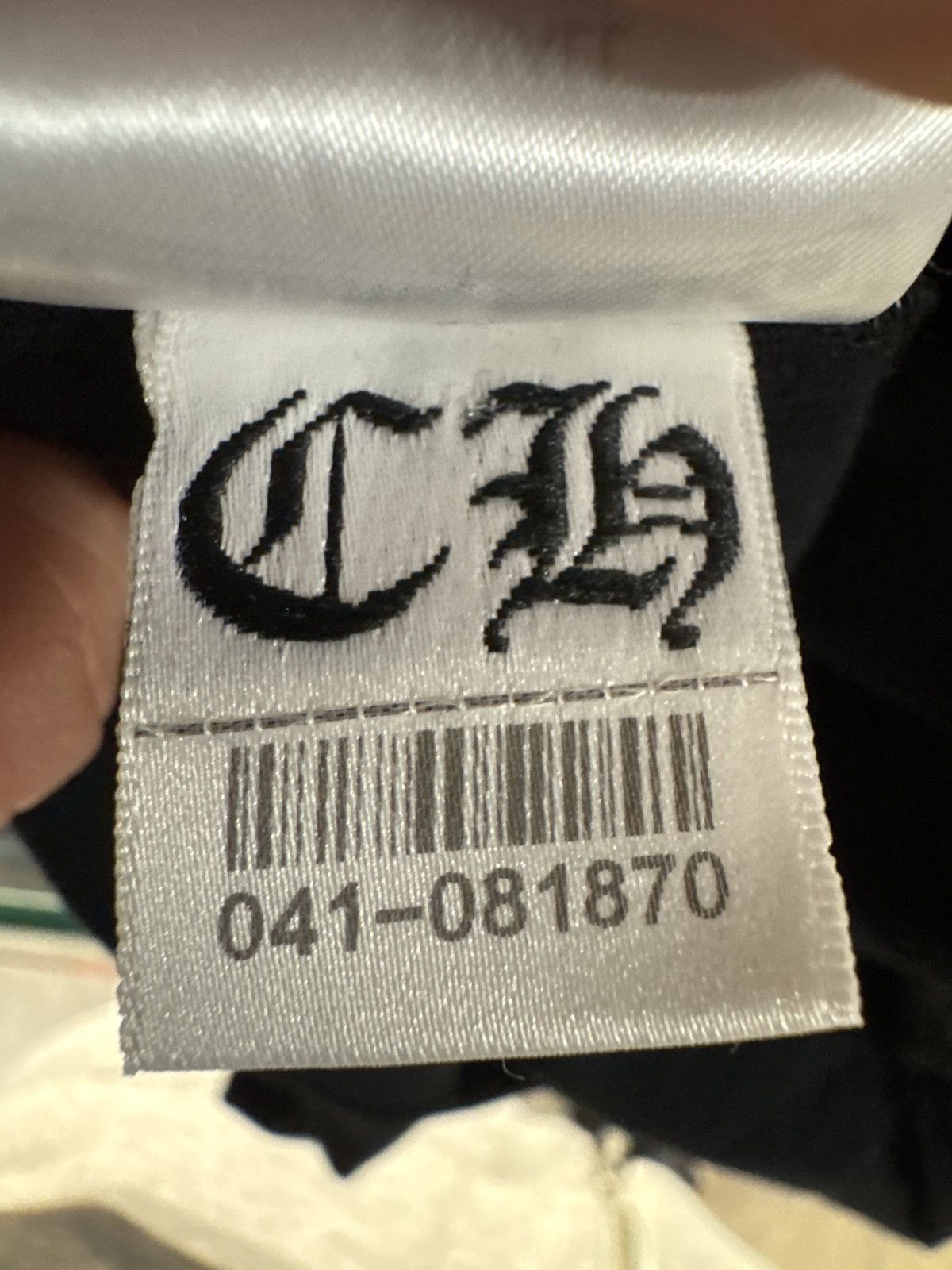 Chrome Hearts White Neck Logo T-Shirt 'Black' Size US S / EU 44-46 / 1 - 8 Thumbnail