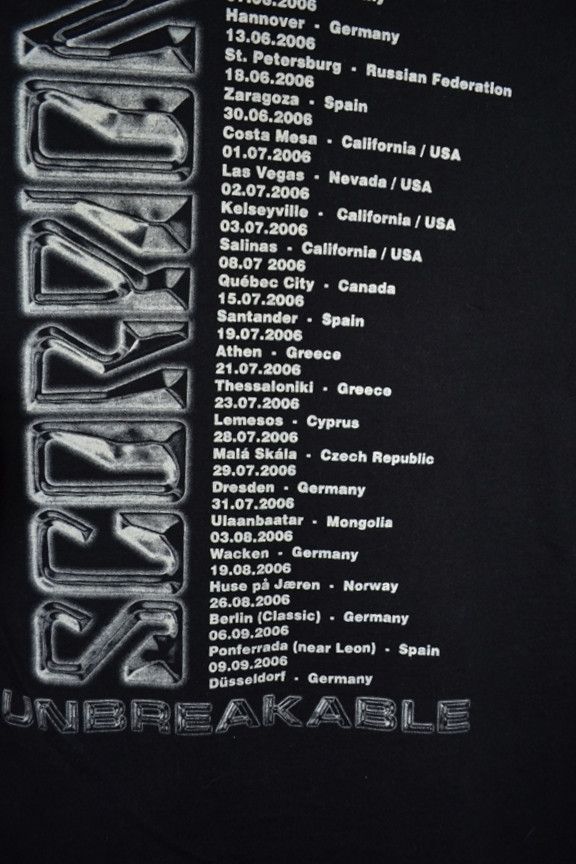 Band Tees × Vintage Vintage Scorpions Unbreakable 2006 World Tour tee XL Size US XL / EU 56 / 4 - 4 Thumbnail