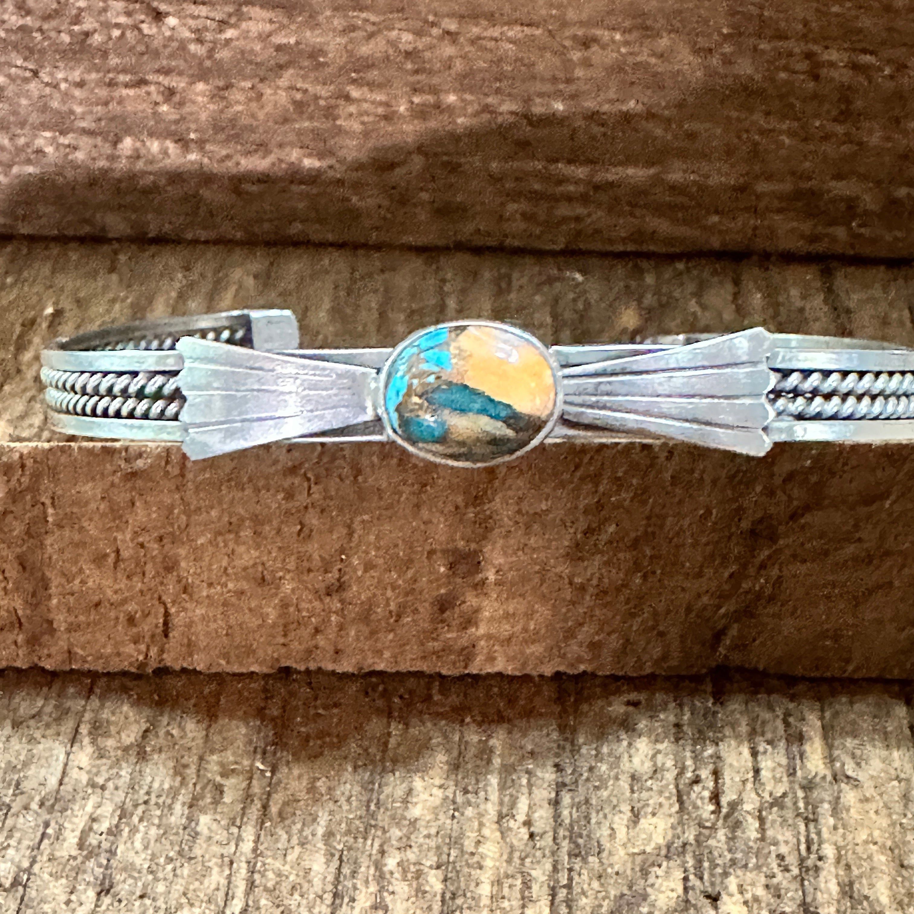 Other Handmade Navajo Pink Dream Mojave Sterling Silver Cuff Brace Size ONE SIZE - 1 Thumbnail