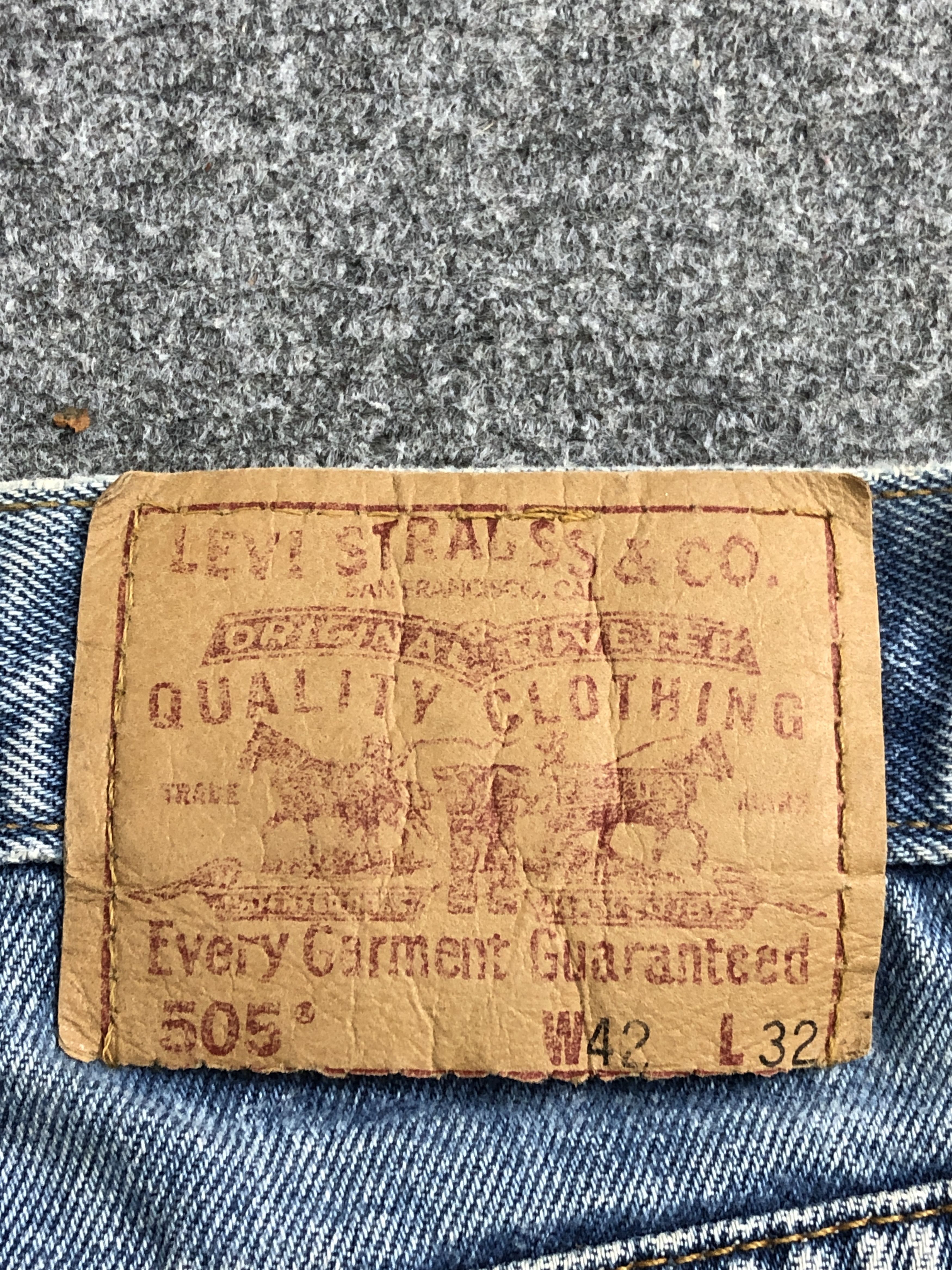 Levi's Vintage 90s Levis 505 Light Wash Jeans DP2437 Size US 39 - 6 Thumbnail