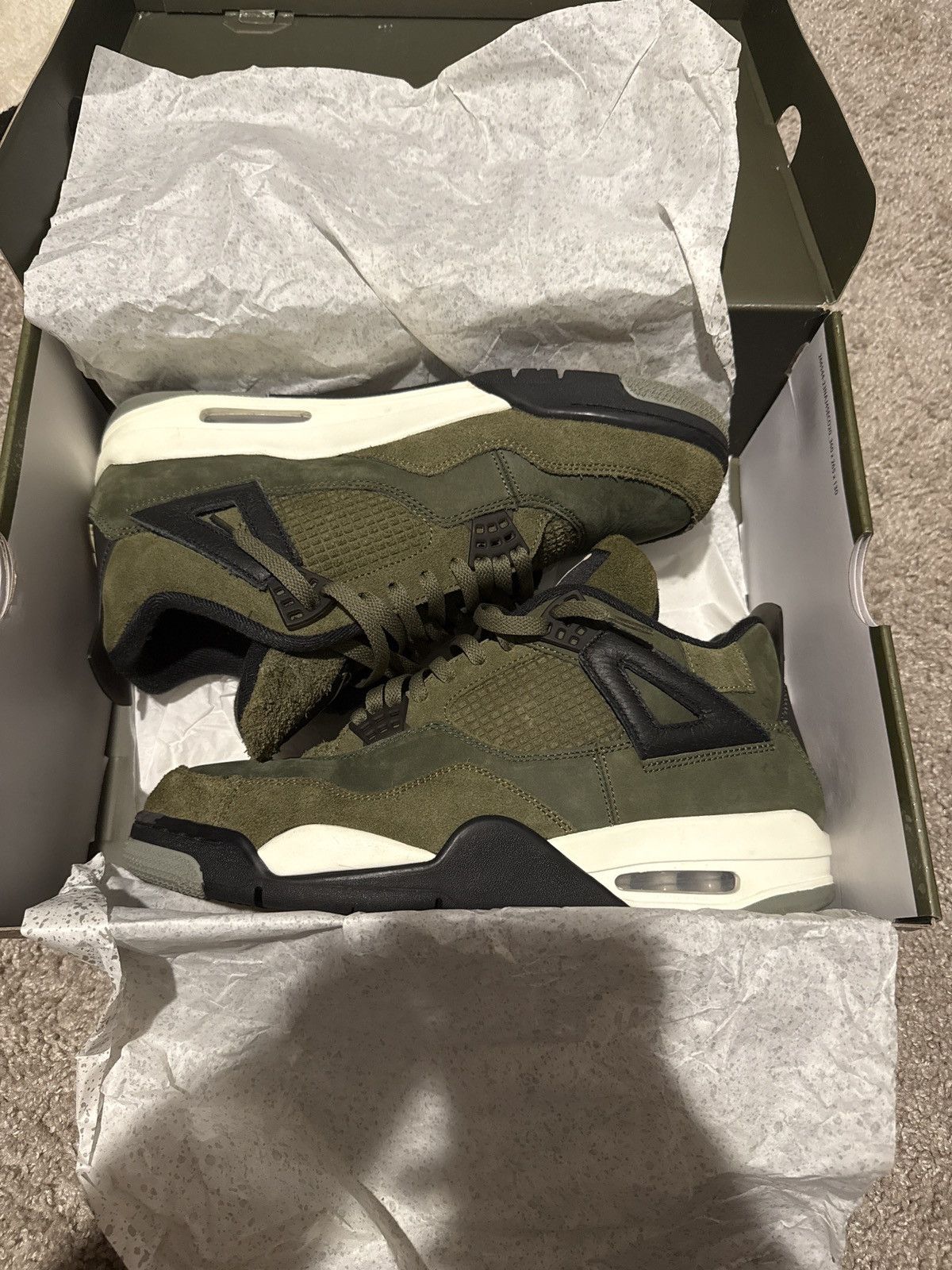 Jordan Brand Air Jordan 4 Retro SE Craft ‘Olive’ Size US 12 / EU 45 - 3 Thumbnail