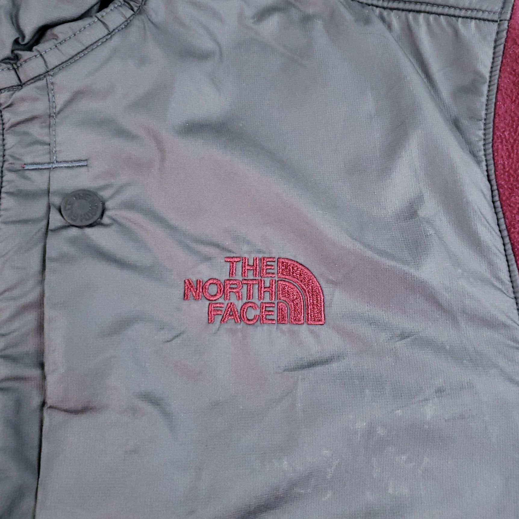 The North Face The North Face Denali Jacket Mens Large Gray Red Polartec Fleece 1/4 Zip Outdoors Size US L / EU 52-54 / 3 - 7 Thumbnail