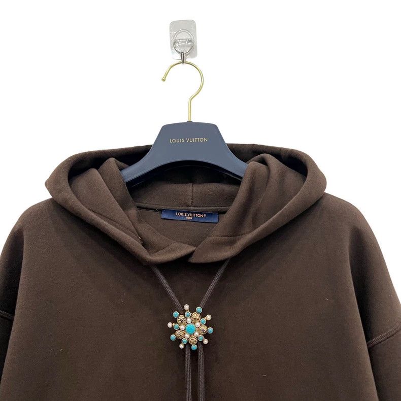 Louis Vuitton Louis Vuitton Turquoise Sunflower Coffee Hoodie 2505-Nextar Size US L / EU 52-54 / 3 - 4 Thumbnail