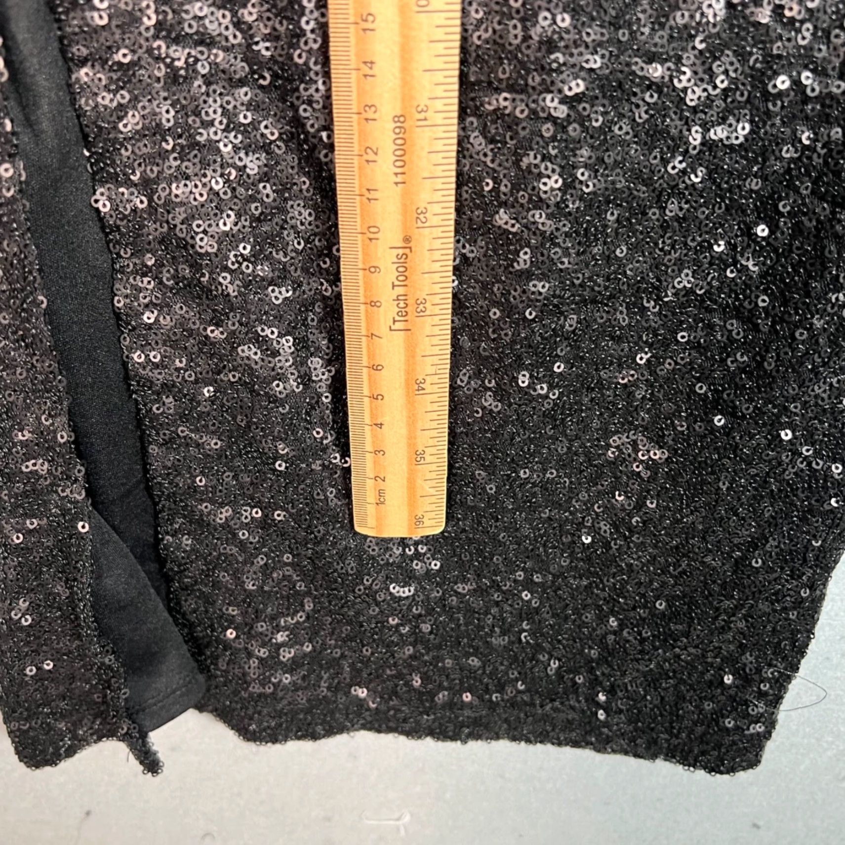 Asos ASOS Sequin Maxi Skirt Black Formal Wear 4 Women Slit Polyester Midi Skirt Womens Size 4 Vintage: No Size 27" / US 4 / IT 40 - 6 Thumbnail