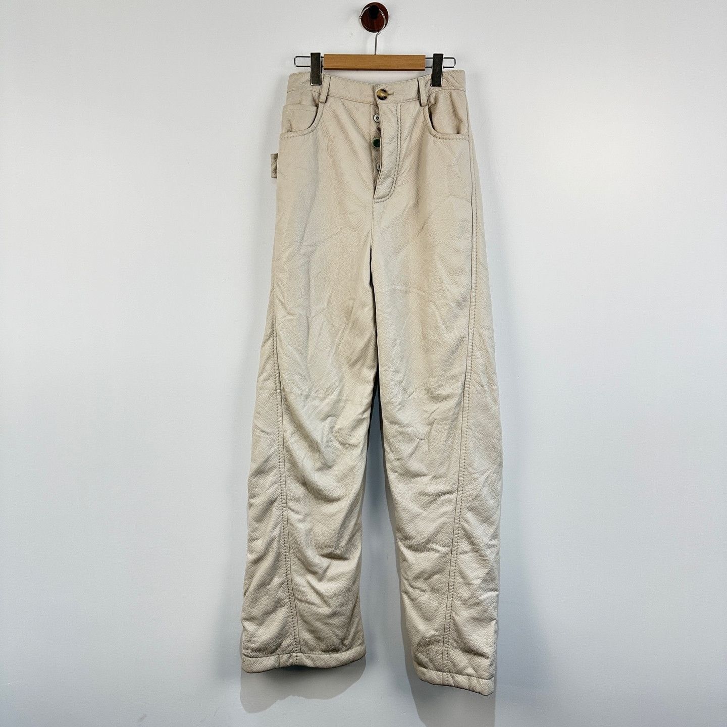 Bottega Veneta Bottega Veneta Deer Leather Pants Size 46 Size 32" / US 10 / IT 46 - 1 Thumbnail